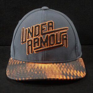 Under Armour Grey & Orange Baseball Cap Hat Youth Small / Medium